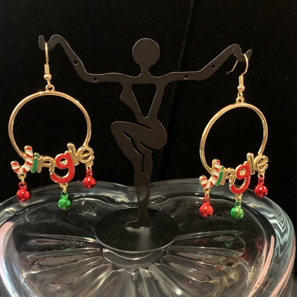 1215.🎄Jingle Hoop Dangle Earrings